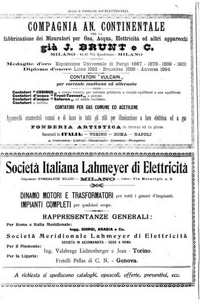 L'elettricista rivista mensile di elettrotecnica