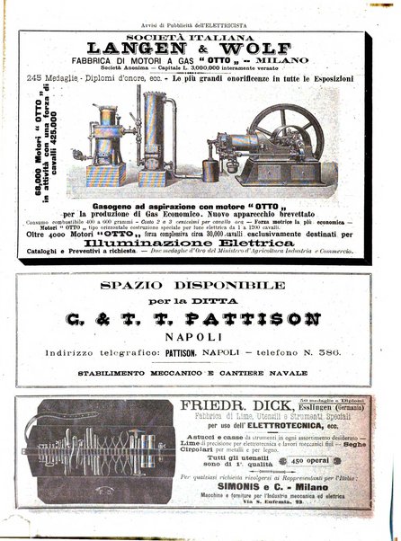 L'elettricista rivista mensile di elettrotecnica