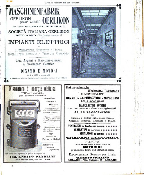 L'elettricista rivista mensile di elettrotecnica