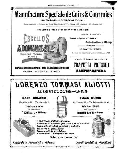 L'elettricista rivista mensile di elettrotecnica