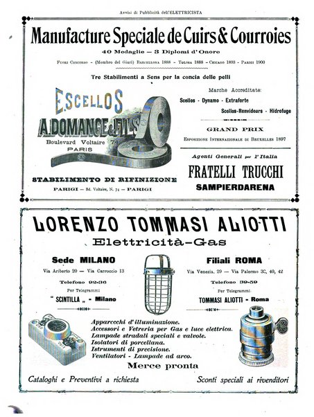 L'elettricista rivista mensile di elettrotecnica