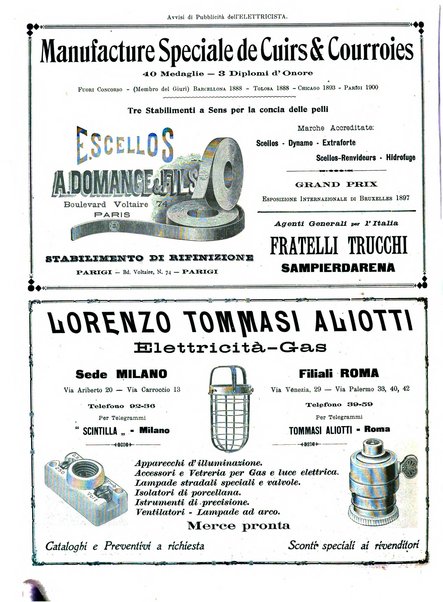 L'elettricista rivista mensile di elettrotecnica