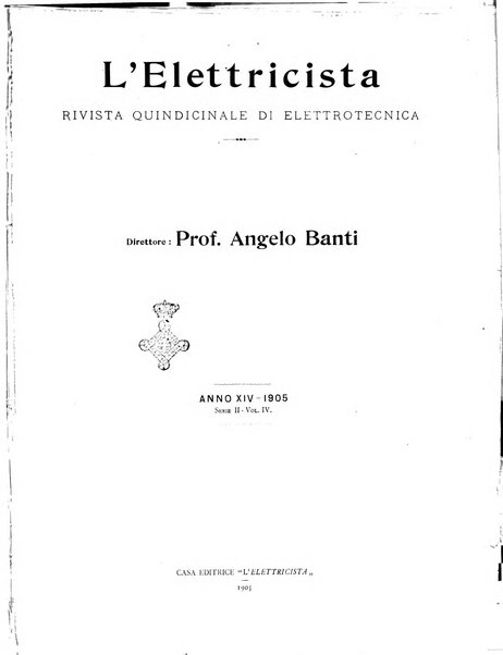 L'elettricista rivista mensile di elettrotecnica