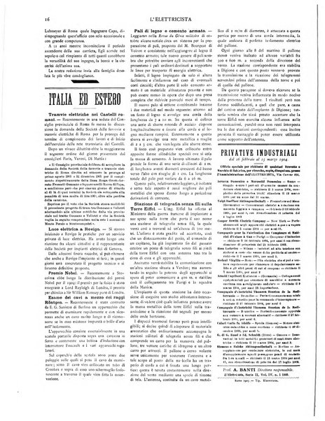 L'elettricista rivista mensile di elettrotecnica