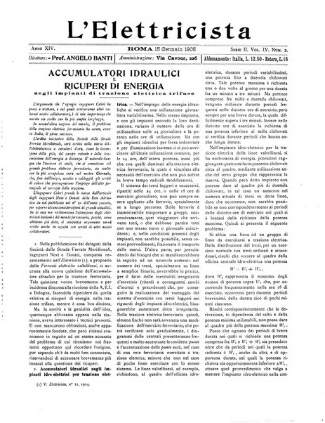 L'elettricista rivista mensile di elettrotecnica