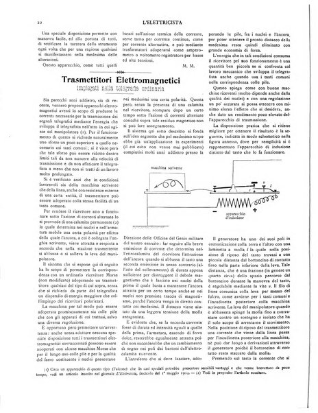 L'elettricista rivista mensile di elettrotecnica