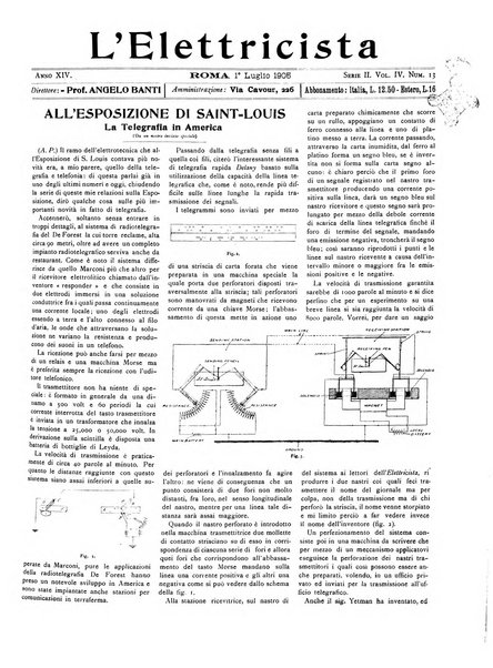 L'elettricista rivista mensile di elettrotecnica