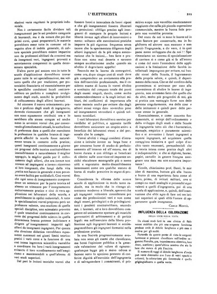 L'elettricista rivista mensile di elettrotecnica