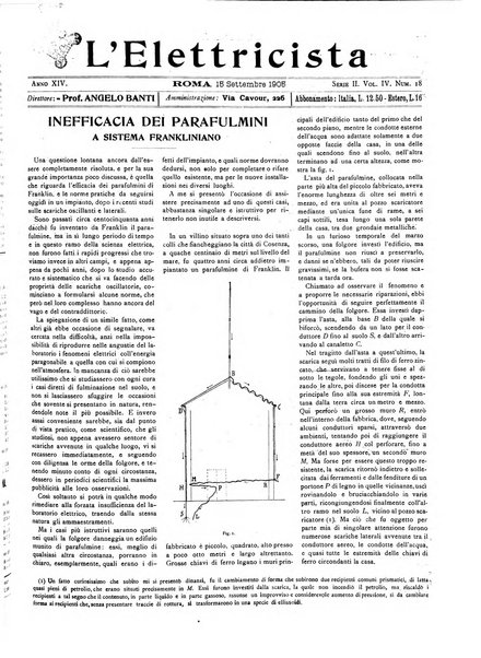 L'elettricista rivista mensile di elettrotecnica