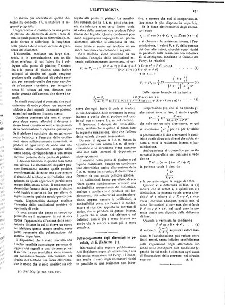 L'elettricista rivista mensile di elettrotecnica