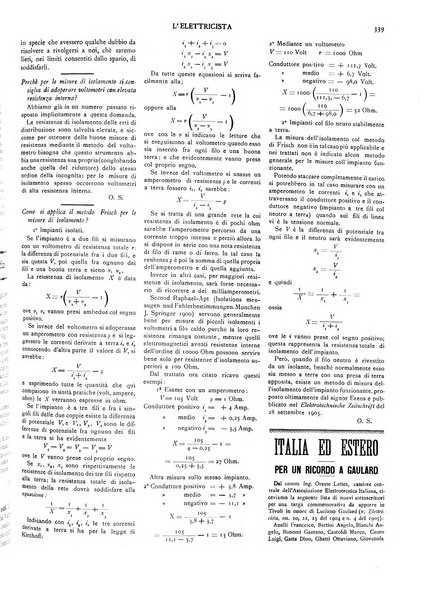 L'elettricista rivista mensile di elettrotecnica