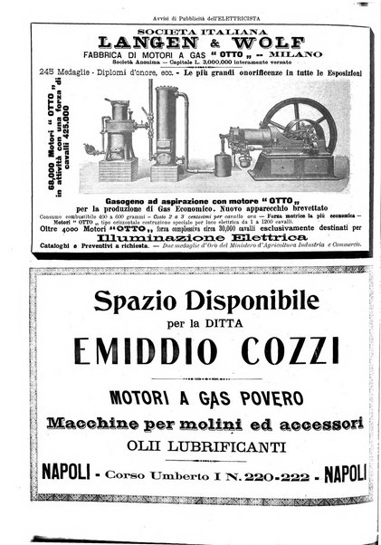 L'elettricista rivista mensile di elettrotecnica