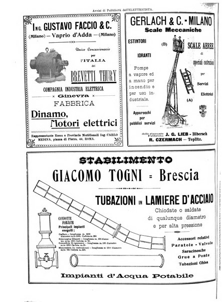 L'elettricista rivista mensile di elettrotecnica