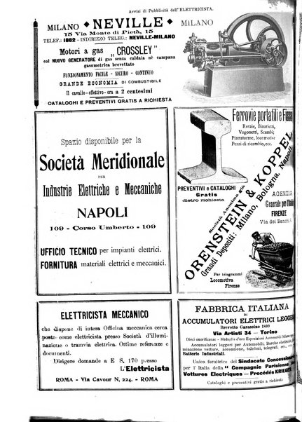 L'elettricista rivista mensile di elettrotecnica