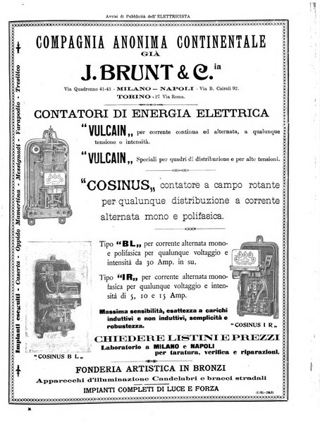 L'elettricista rivista mensile di elettrotecnica