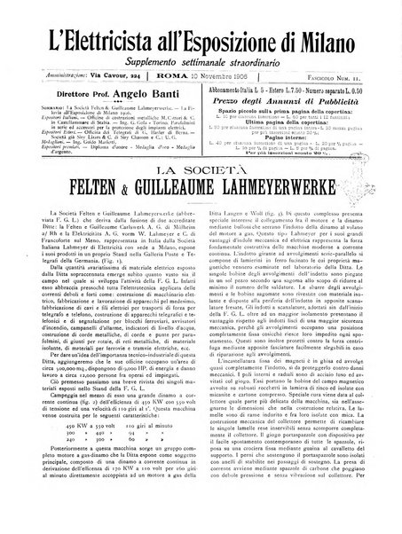 L'elettricista rivista mensile di elettrotecnica