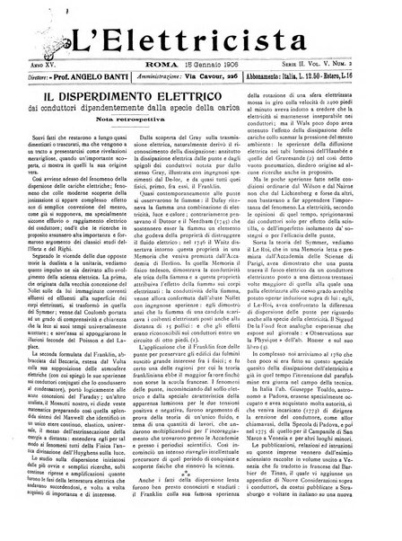 L'elettricista rivista mensile di elettrotecnica