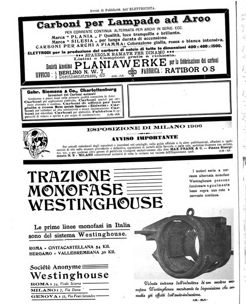 L'elettricista rivista mensile di elettrotecnica