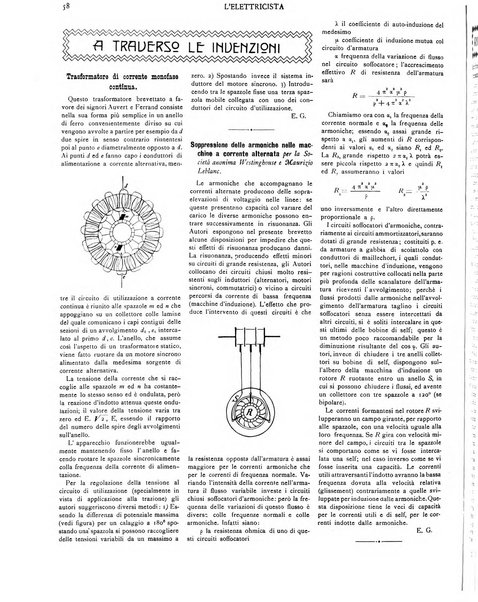 L'elettricista rivista mensile di elettrotecnica