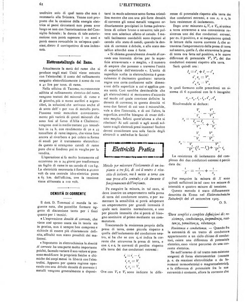 L'elettricista rivista mensile di elettrotecnica