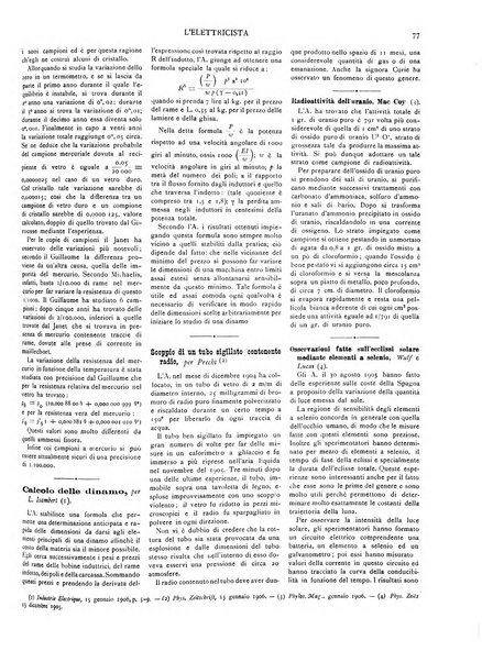 L'elettricista rivista mensile di elettrotecnica