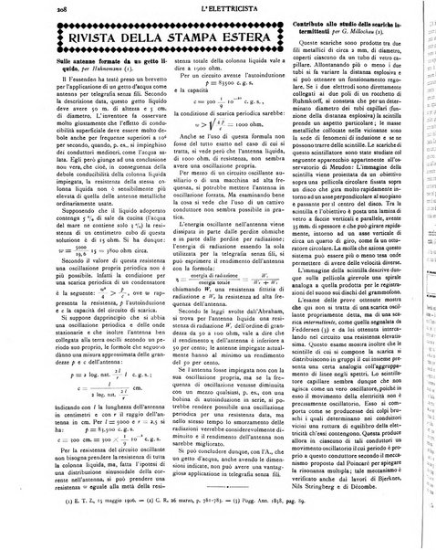 L'elettricista rivista mensile di elettrotecnica