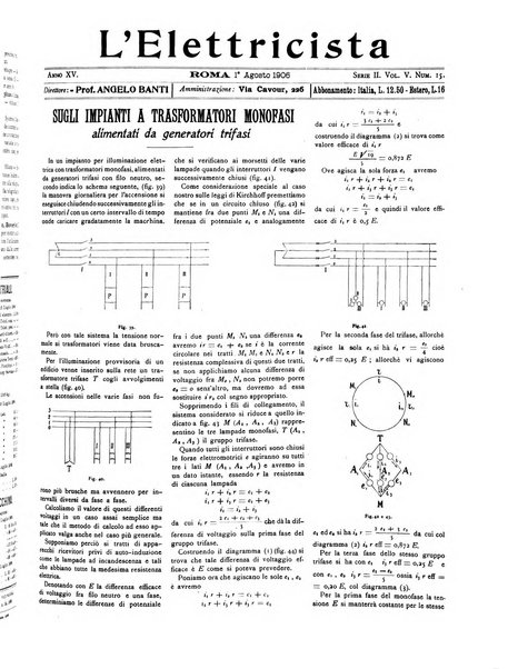 L'elettricista rivista mensile di elettrotecnica