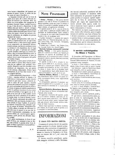 L'elettricista rivista mensile di elettrotecnica