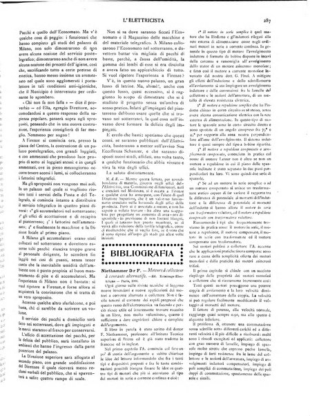 L'elettricista rivista mensile di elettrotecnica