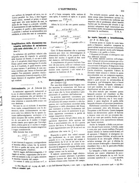 L'elettricista rivista mensile di elettrotecnica