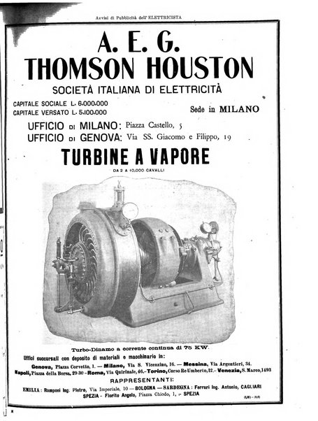 L'elettricista rivista mensile di elettrotecnica