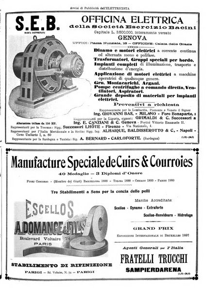 L'elettricista rivista mensile di elettrotecnica