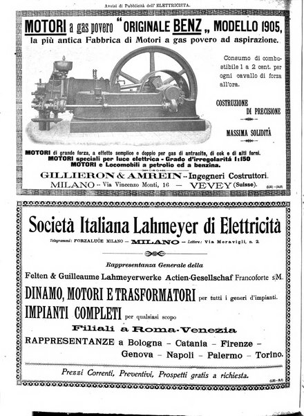 L'elettricista rivista mensile di elettrotecnica