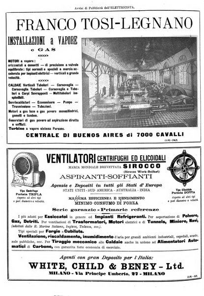 L'elettricista rivista mensile di elettrotecnica