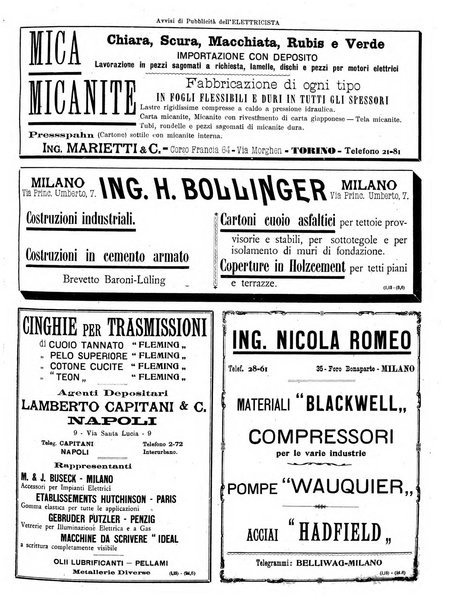 L'elettricista rivista mensile di elettrotecnica