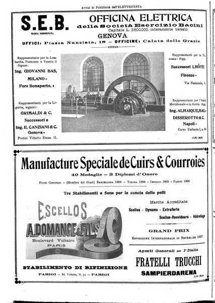 L'elettricista rivista mensile di elettrotecnica