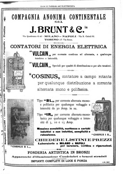 L'elettricista rivista mensile di elettrotecnica