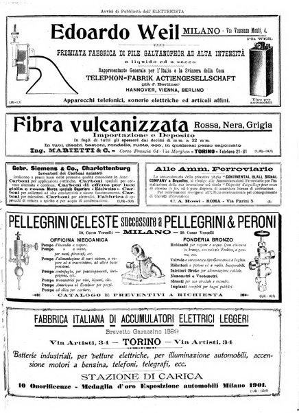 L'elettricista rivista mensile di elettrotecnica