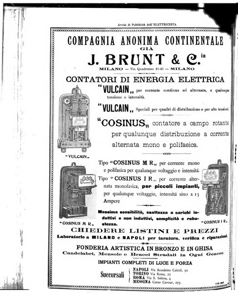 L'elettricista rivista mensile di elettrotecnica