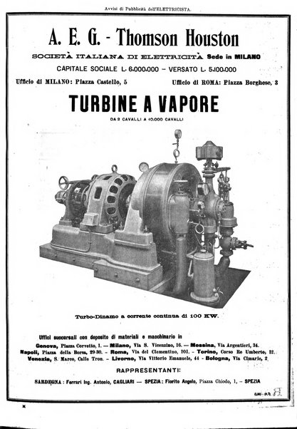 L'elettricista rivista mensile di elettrotecnica