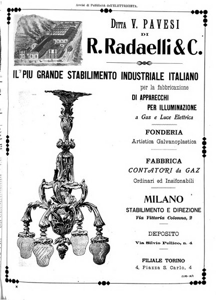 L'elettricista rivista mensile di elettrotecnica