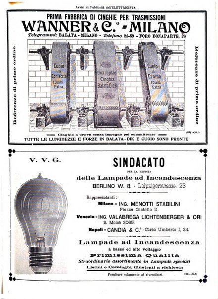 L'elettricista rivista mensile di elettrotecnica