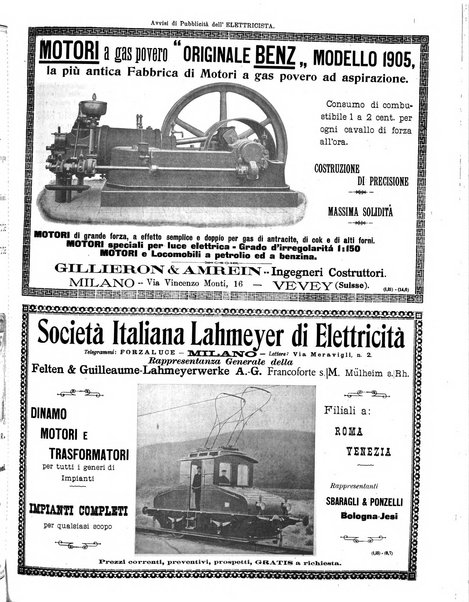 L'elettricista rivista mensile di elettrotecnica