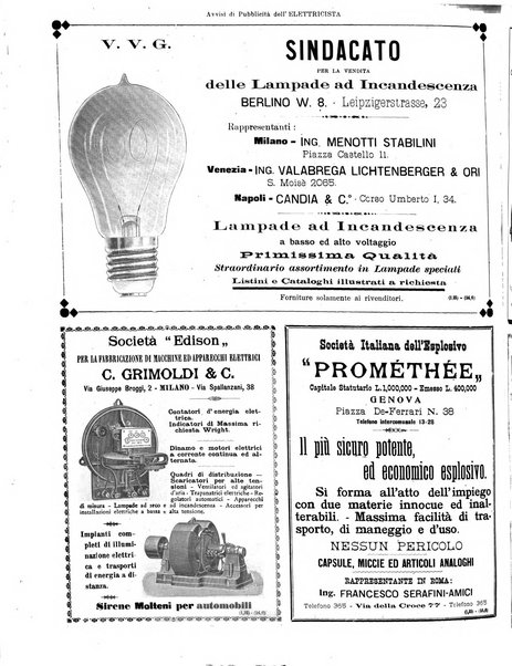 L'elettricista rivista mensile di elettrotecnica