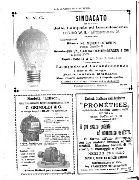 L'elettricista rivista mensile di elettrotecnica