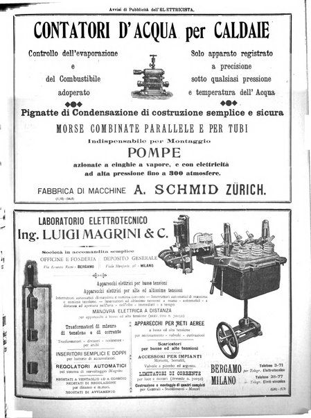 L'elettricista rivista mensile di elettrotecnica