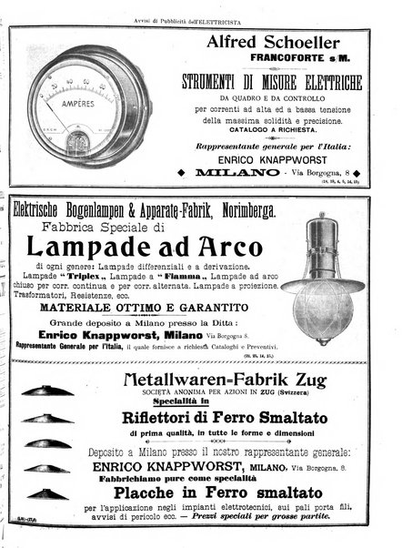 L'elettricista rivista mensile di elettrotecnica