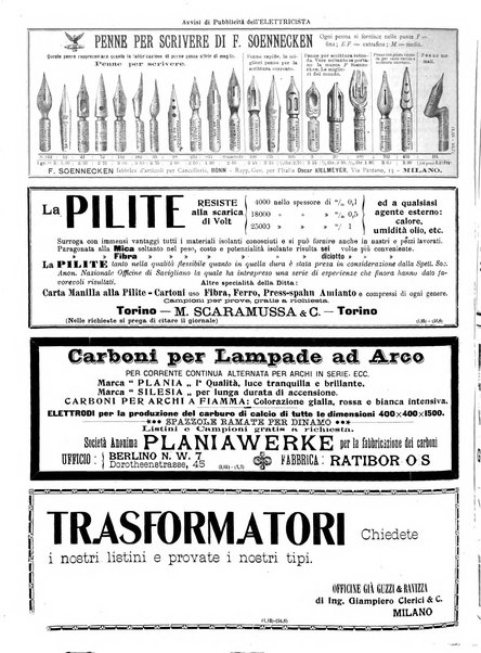 L'elettricista rivista mensile di elettrotecnica