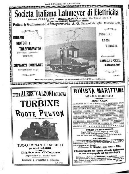 L'elettricista rivista mensile di elettrotecnica