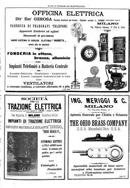 L'elettricista rivista mensile di elettrotecnica